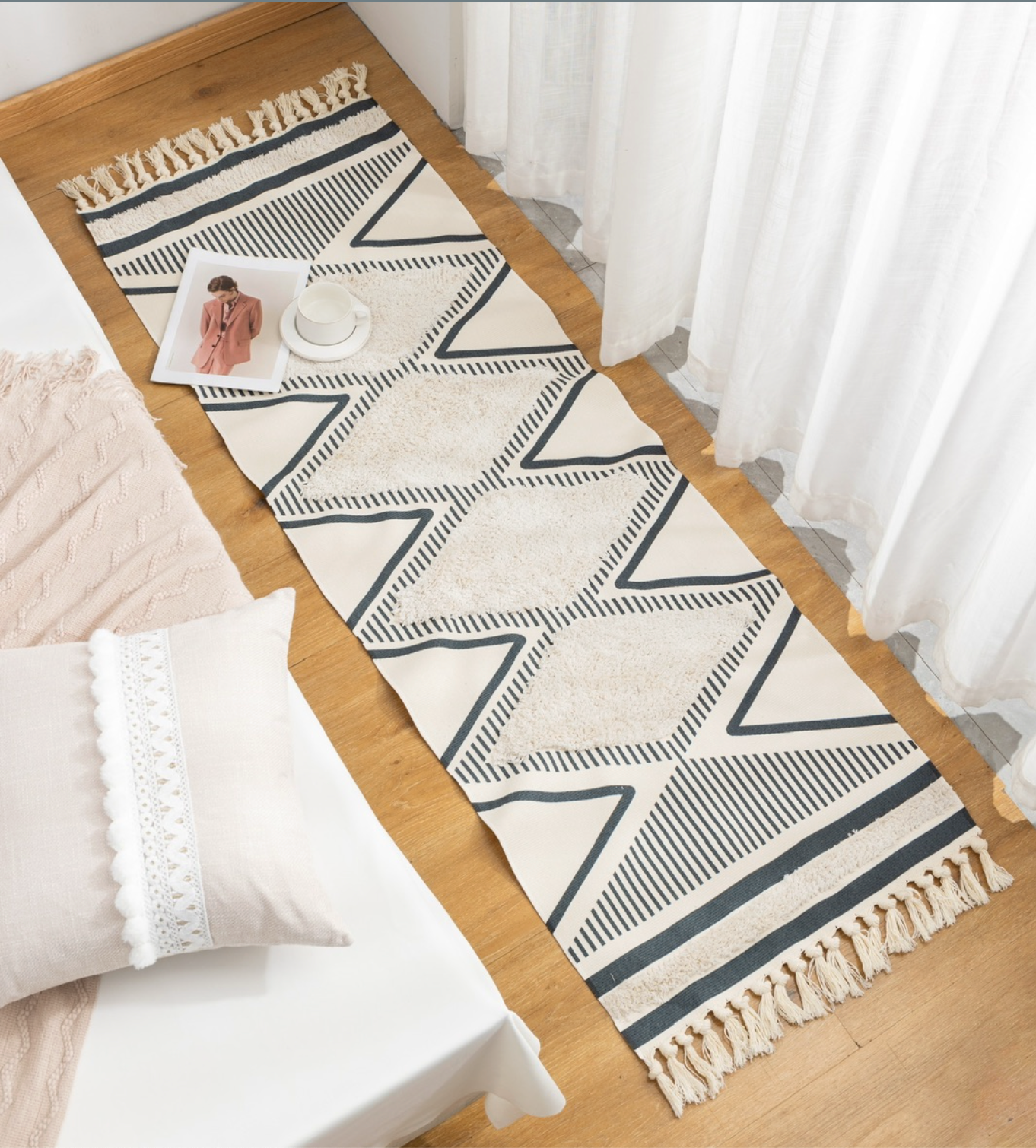 Bajadas de cama Estilo Boho 60x180 cms