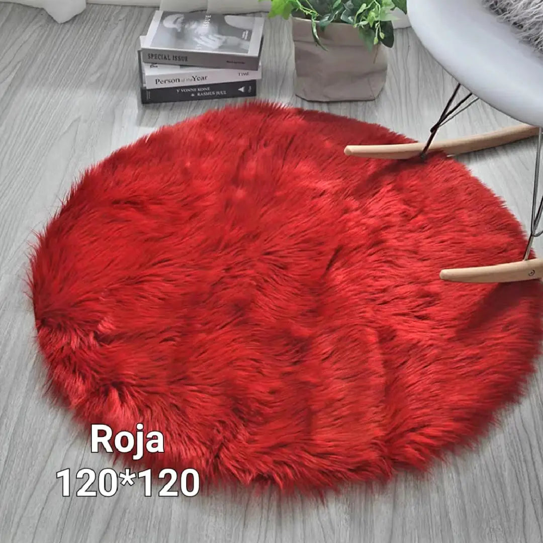 Alfombras Redonda 120cm Piel de Oveja