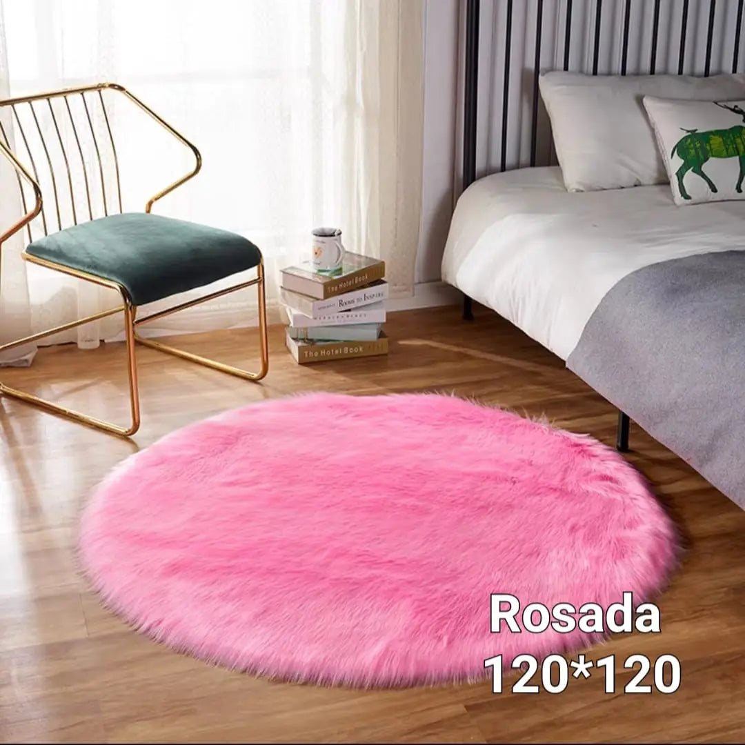 Alfombras Redonda 120cm Piel de Oveja