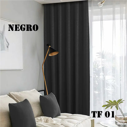 Cortinas 100% Blackout Negro