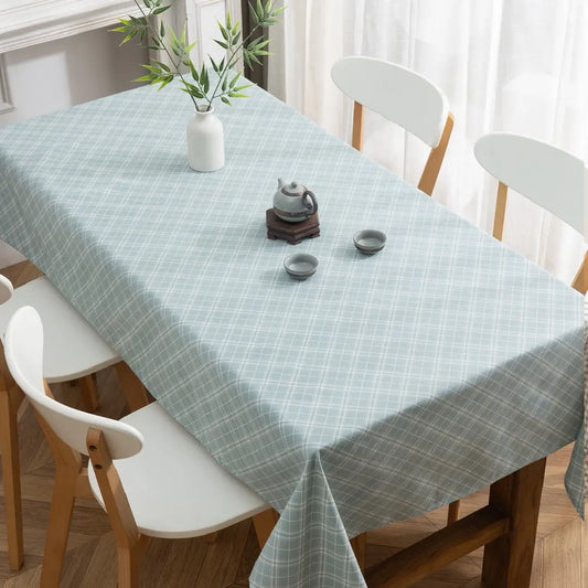 Mantel Lino Rombo Verde Menta